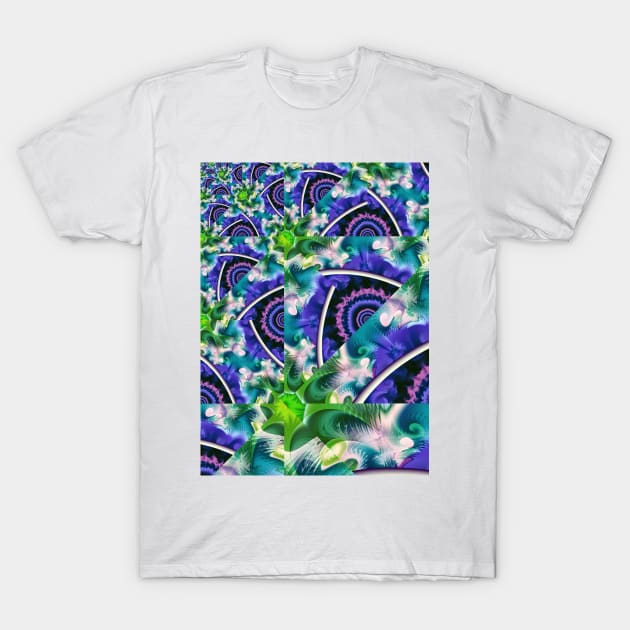 Rainbow Cloud Abstract T-Shirt by pinkal